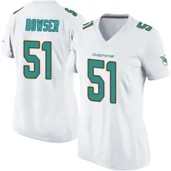 Nike Tyus Bowser Miami Dolphins Women's Game White Jersey