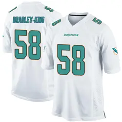 Nike William Bradley-King Miami Dolphins Men's Game White Jersey