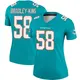 Nike William Bradley-King Miami Dolphins Women's Legend Aqua Jersey