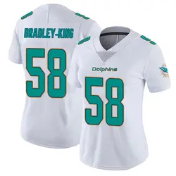 Nike William Bradley-King Miami Dolphins Women's White limited Vapor Untouchable Jersey