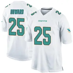 Nike Xavien Howard Miami Dolphins Men's Game White Jersey