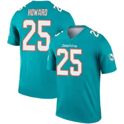 Nike Xavien Howard Miami Dolphins Men's Legend Aqua Jersey