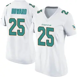 Nike Xavien Howard Miami Dolphins Women's Game White Jersey